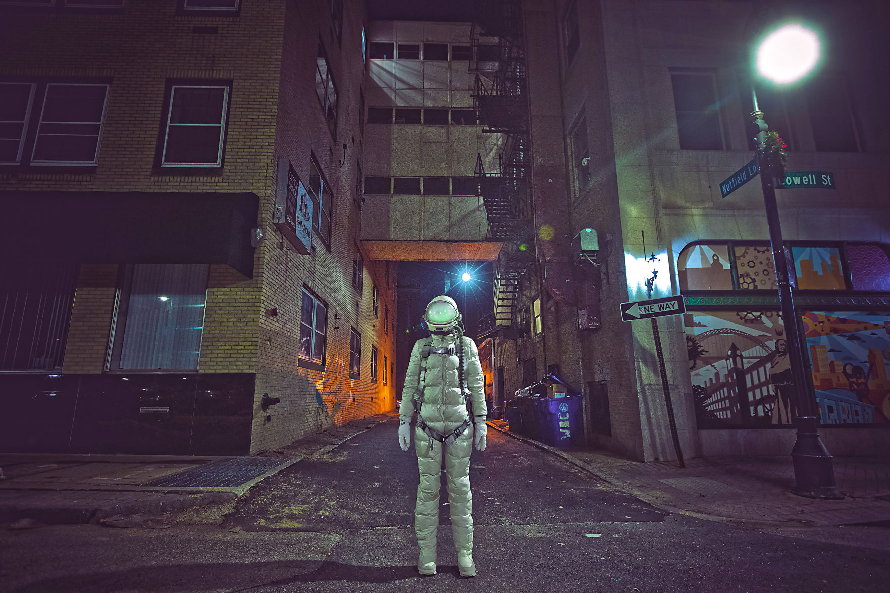 Downtown visitor